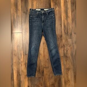 Pilcro Superscript Skinny Jeans Sz 28 Dark Wash Stretch Denim Anthropologie